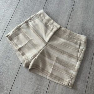 White House Black Market Textured Beige Shorts